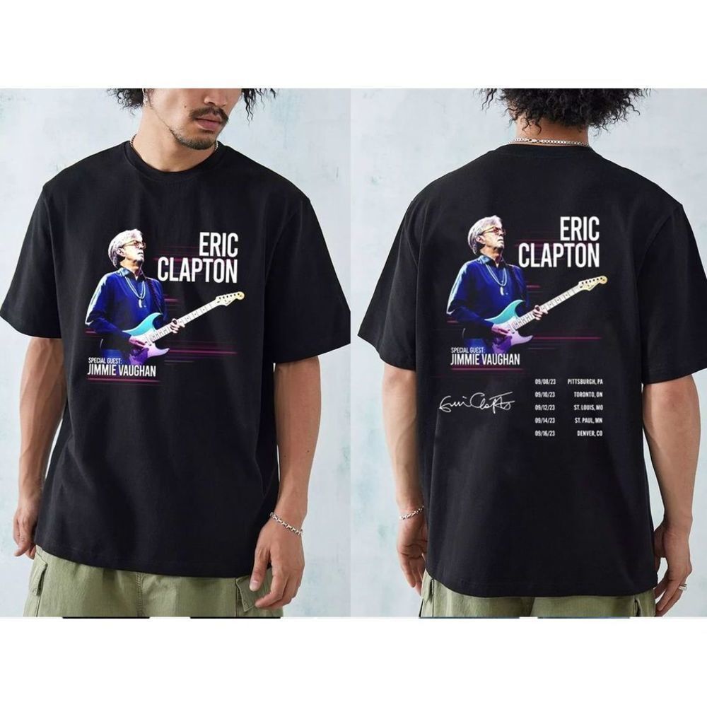Eric Clapton 2023 Tour Music Fan 2 Sided Unisex T-Shirt